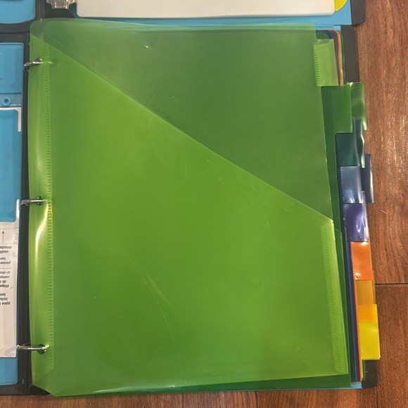 Two binders different sizes with tabs and dividers and labels - Picture 7 of 8